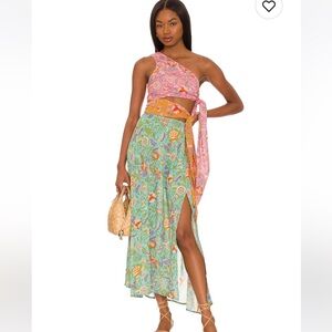 Revolve LOVE THE LABEL Botanical midi dress